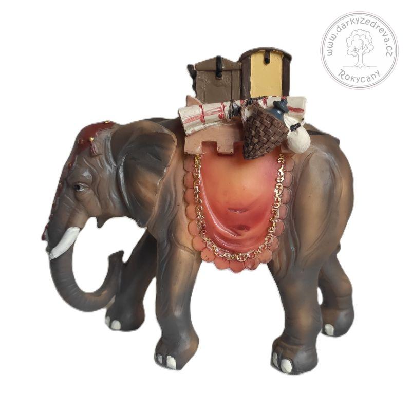 Slon 12,5 cm - figurka k betlému Polyresin