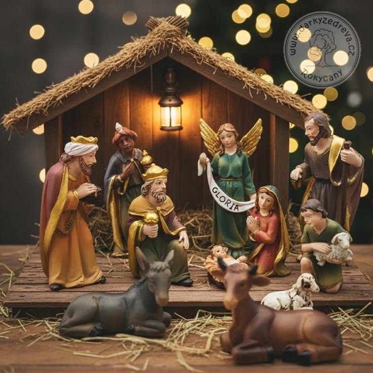 Figurky do betlému sada 11 ks 10 cm Polyresin