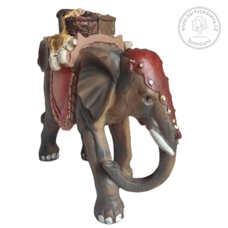 Slon 12,5 cm - figurka k betlému Polyresin